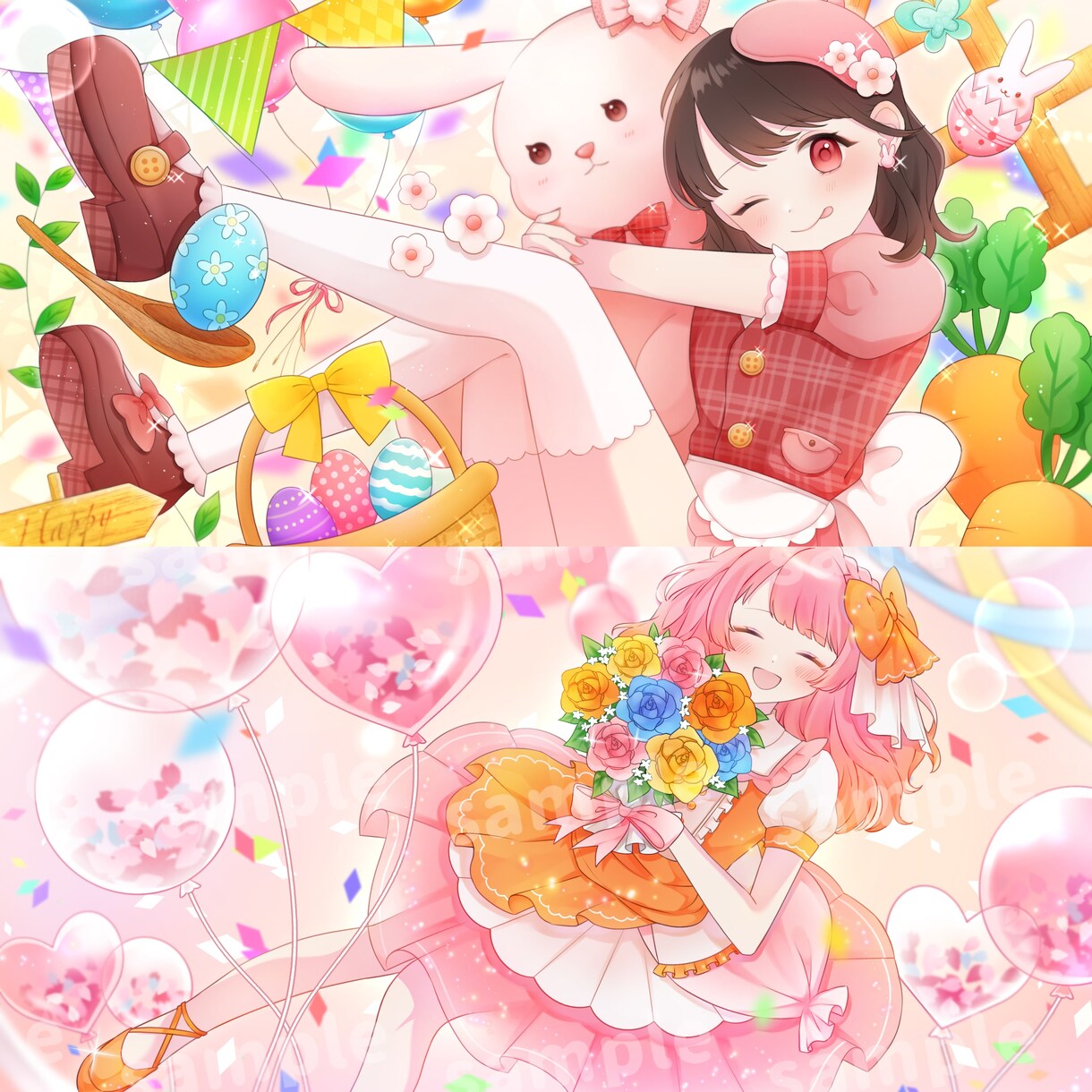 かわいい1枚絵制作します サムネイルや動画内のイラストなどに！ イメージ1