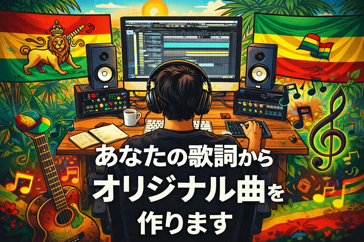 歌詞をもとに歌入りオリジナルBGMを制作します 歌えなくてもOK。あなたの歌詞を“歌入り曲”に仕上げます イメージ1