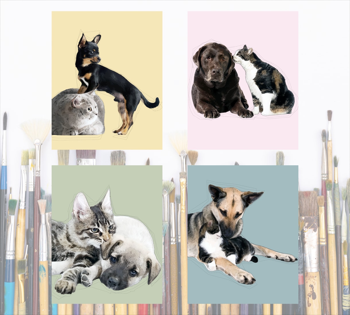 写真を元にペットイラストアイコン似顔絵を作成します 愛犬・愛猫・など愛するわが子をイラストにしませんか？ イメージ6