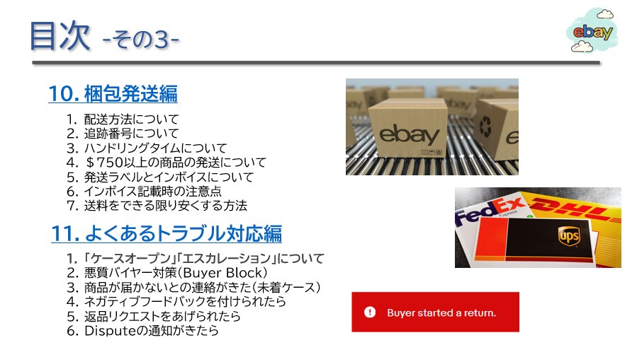 ebay「ALL IN ONE教材」をお渡しします 現役トップセラーのebay講師が初心者向け教材を作成！ イメージ4