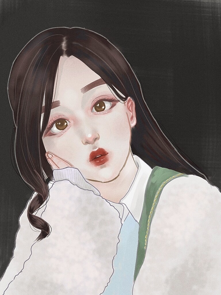 流行りでおしゃれ！厚塗り風で似顔絵イラスト描きます アイコンや配信の画像などに！商標利用も可能です！ イメージ5