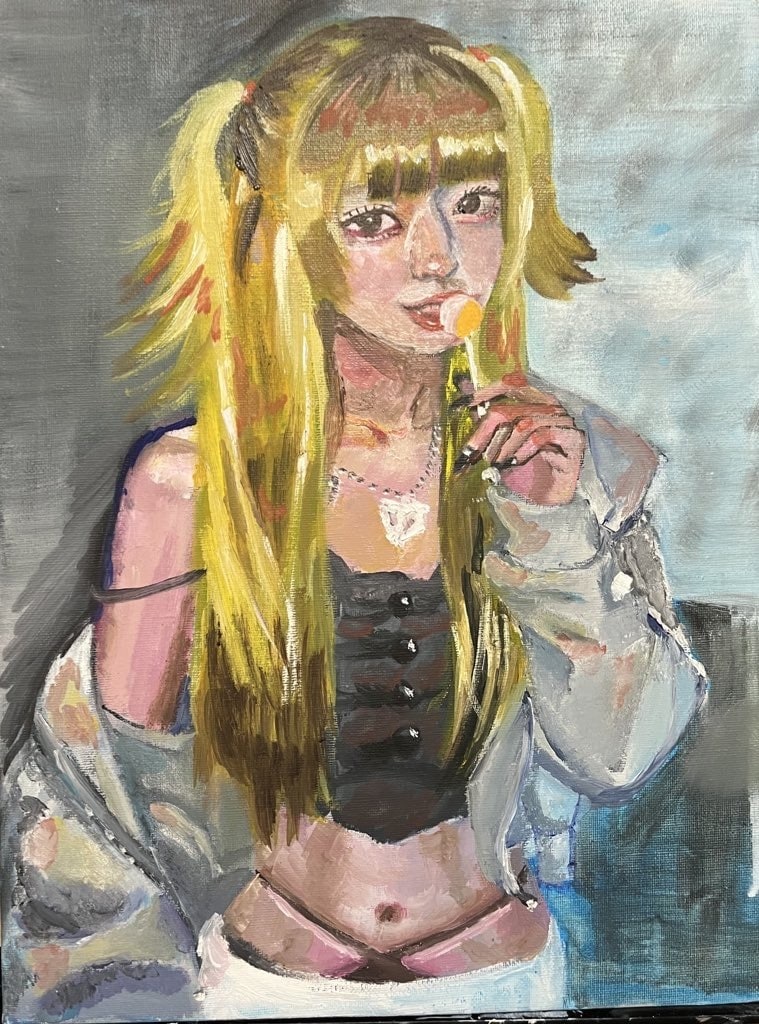 肖像画、似顔絵を油絵でお描きします キャンバスに似顔絵を飾りませんか。F6号 イメージ3