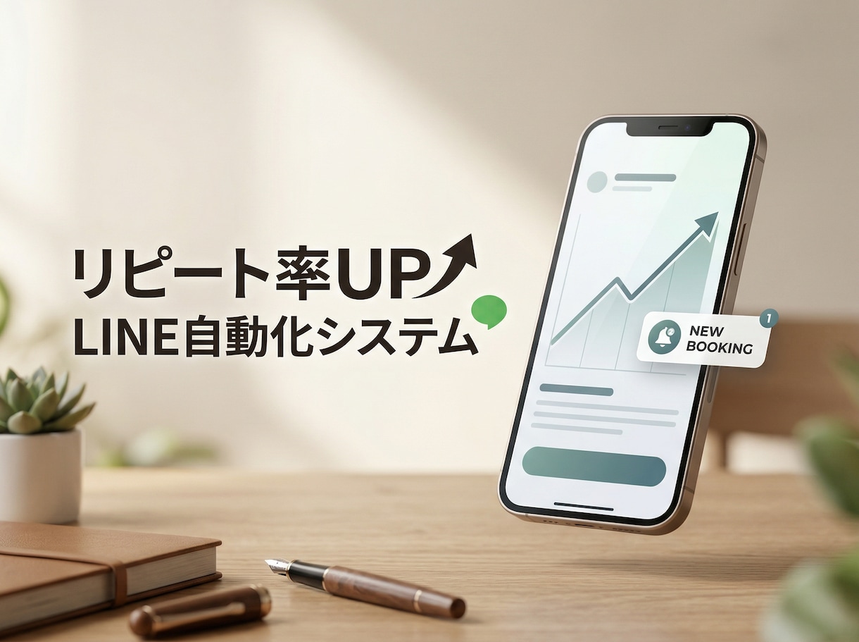 実店舗の予約や会員証をLINEミニアプリ化します リピート率UPと業務自動化！サロンや飲食店のDXをサポート イメージ2