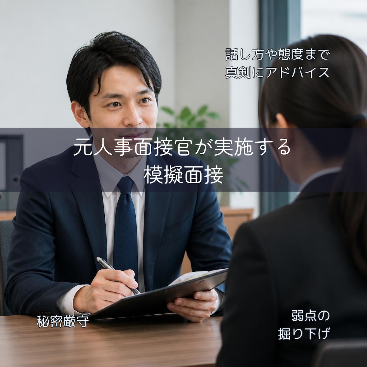 元都庁面接官が行政の模擬面接と対策します 人事・面接官の視点であなたの面接の盲点をズバリ指摘します イメージ1