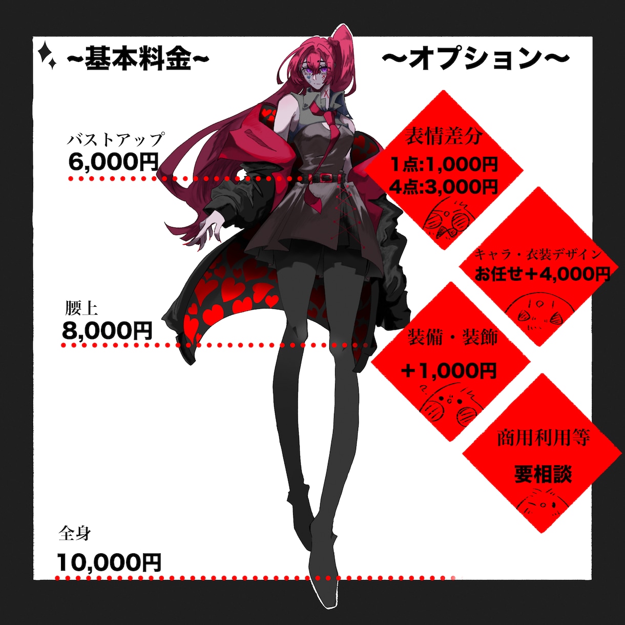 イラスト制作します 【7月限定価格！一律5,000円からご依頼できます】 イメージ2