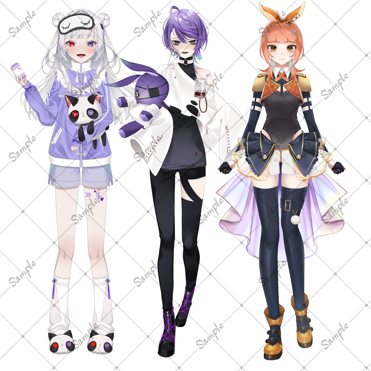 キャラクターデザイン・立ち絵制作致します 商用利用可！Vtuber立ち絵・IRIAM・TRPGなど イメージ6