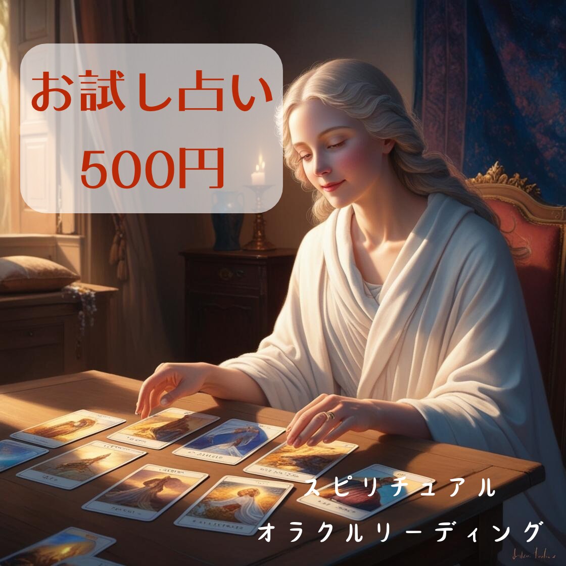 お試し占い！少しだけあなたの背中を押します 悩んでいる方限定！オラクルワンカードリーディング イメージ1