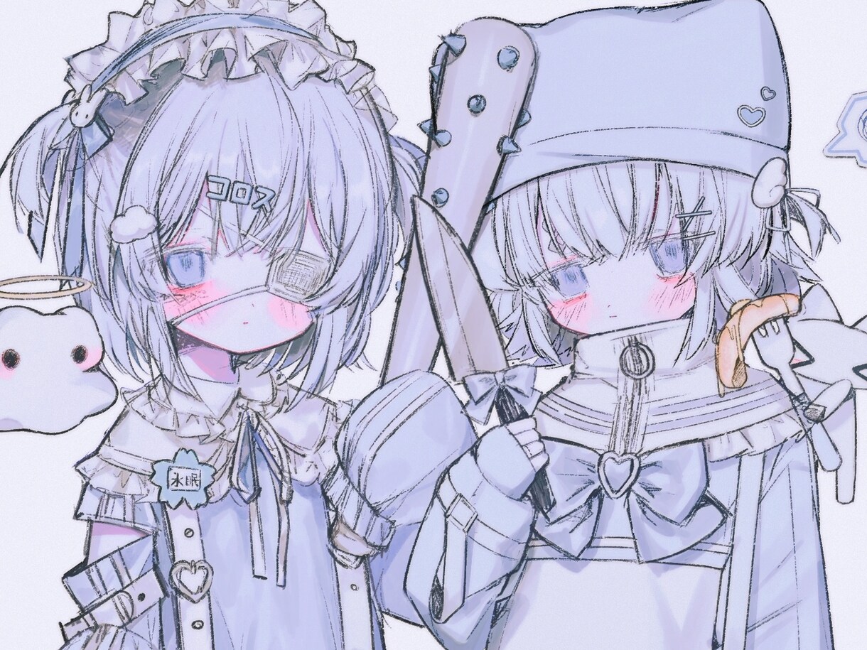 女の子専門⁉️超カワイイMVイラスト制作します イラストレーターが可愛いさ抜群の動画に使えるイラストを制作！ イメージ2