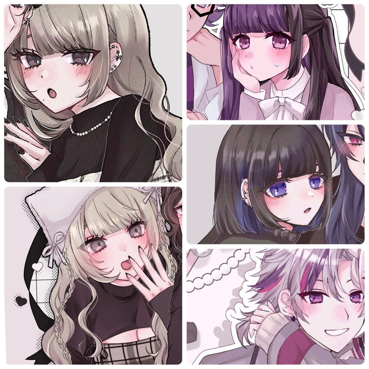 かわいい夢絵・アイコンなどを作成します かわいい雰囲気や、青年・少女が得意です！ イメージ1