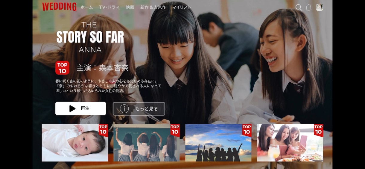 Netflix風結婚式プロフィールムービー作ります Netflix風の印象に残るプロフィールムービー イメージ2