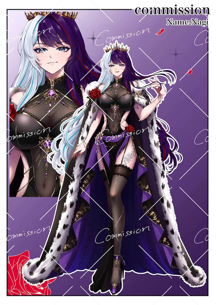 VTuber・IRIAM・TRPG立ち絵制作します 希望であれば表情差分やキャラデザも込みで制作します！ イメージ6