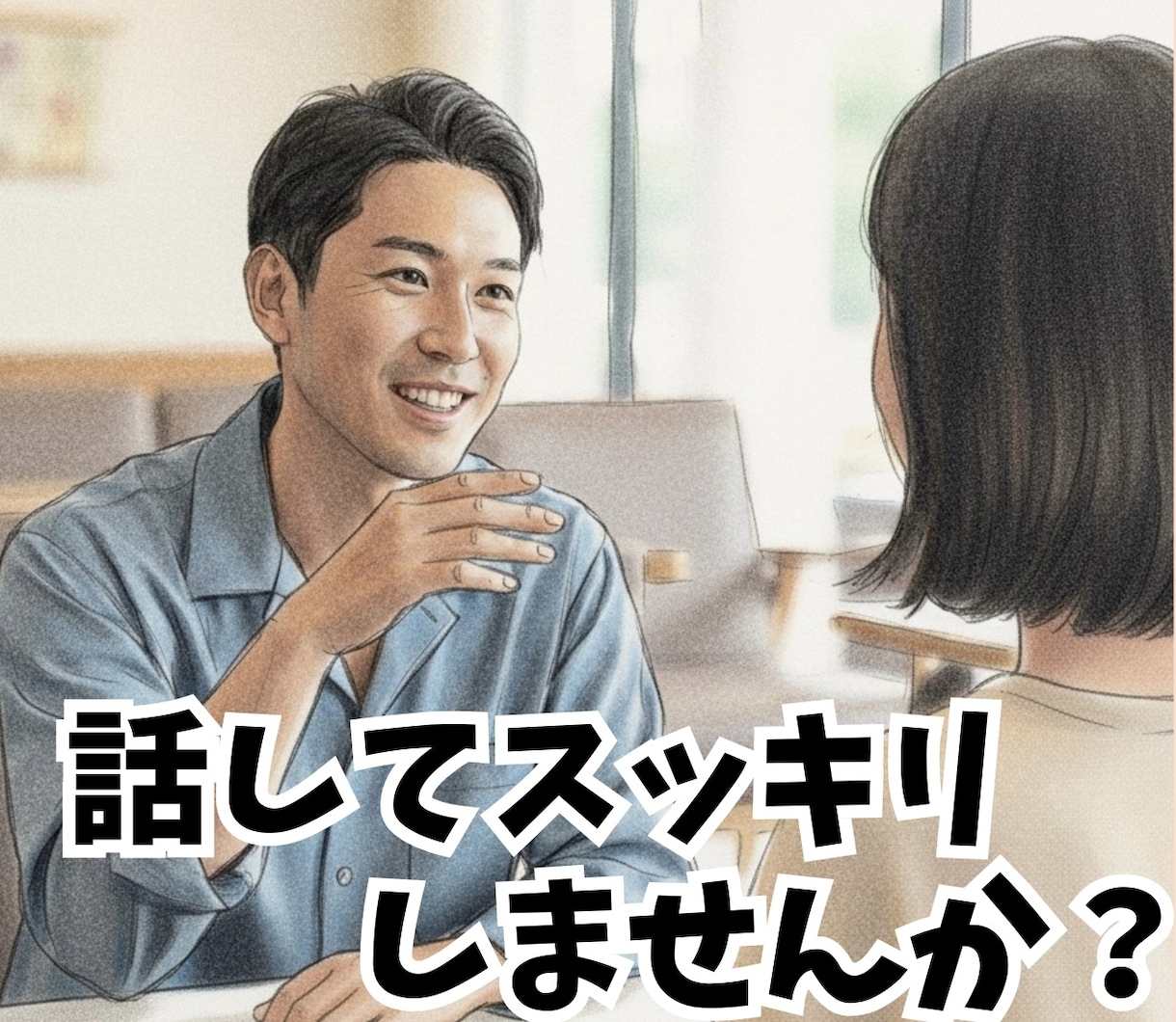 ちょっと話そっか☕️　日常のモヤモヤ・雑談聴きます 相談ってほどでもないけど、話したいそんな時にお越し下さい イメージ1