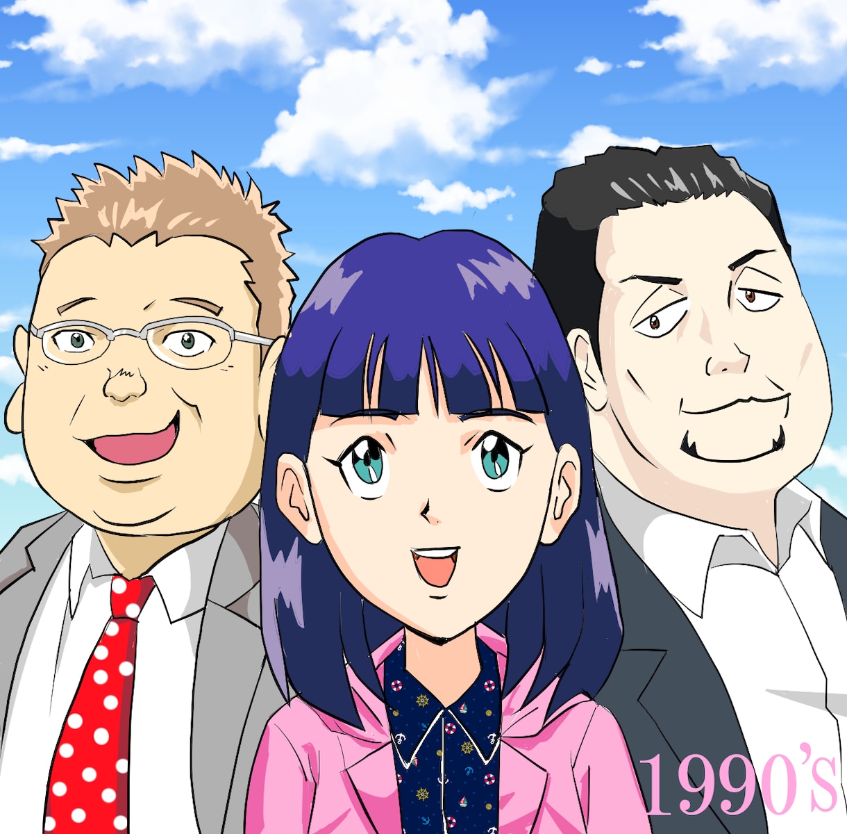 年代別・アニメの作画風似顔絵を描きます あなたもあの時のキャラクター風に！ イメージ2