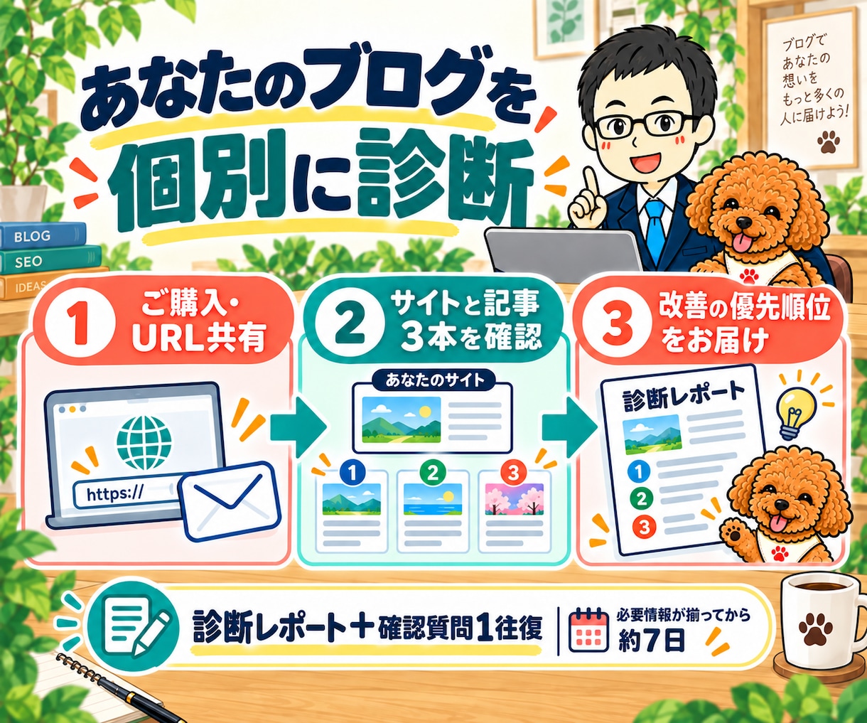 ブログのSEO診断とアクセス改善を提案します アクセスアップ教材付｜優先順位が分かる個別診断 イメージ8