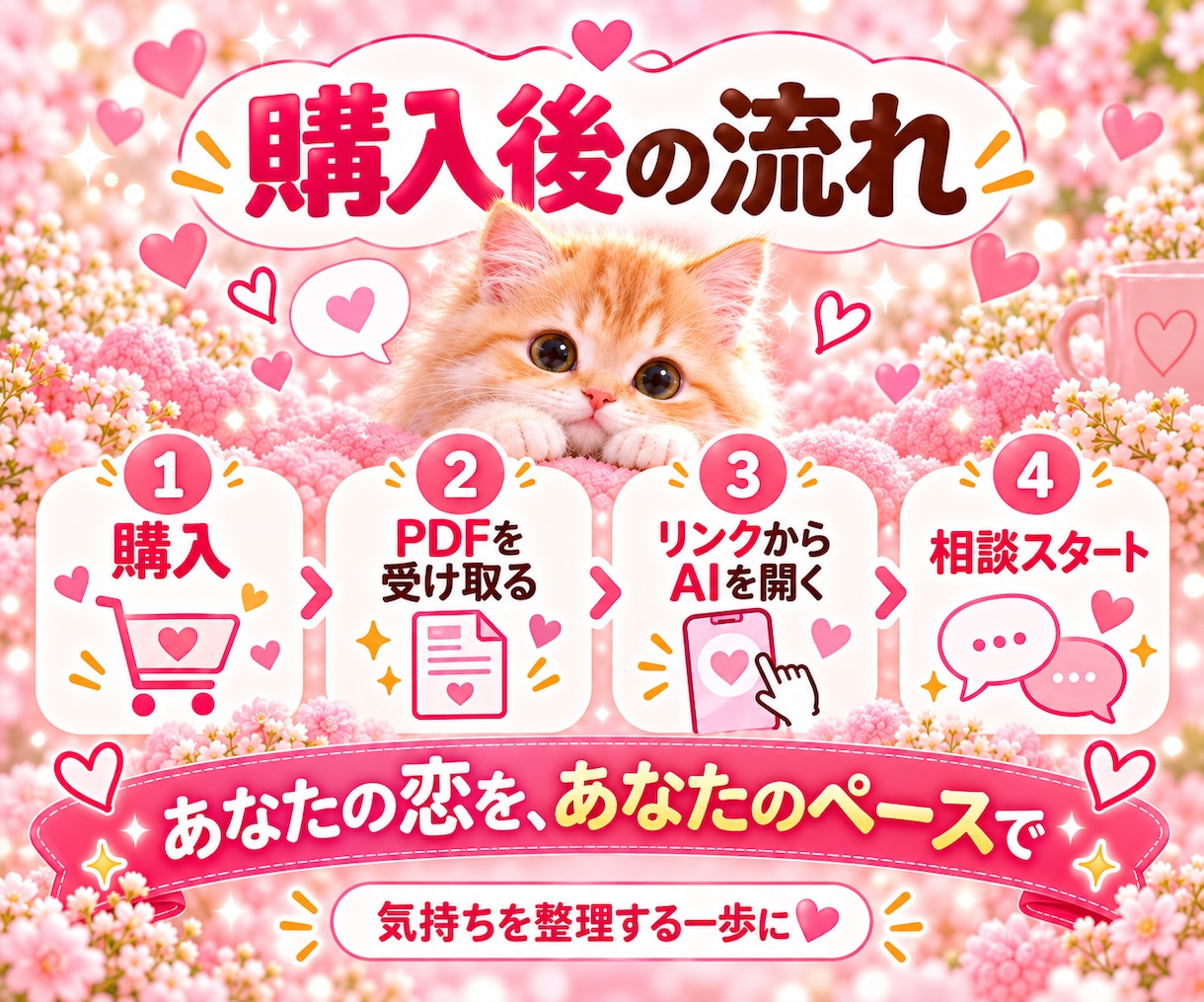 恋愛相談AIで片思い・復縁等の整理方法を届けます LINE返信・デート・交際中・恋人の不安を整理するヒント イメージ9