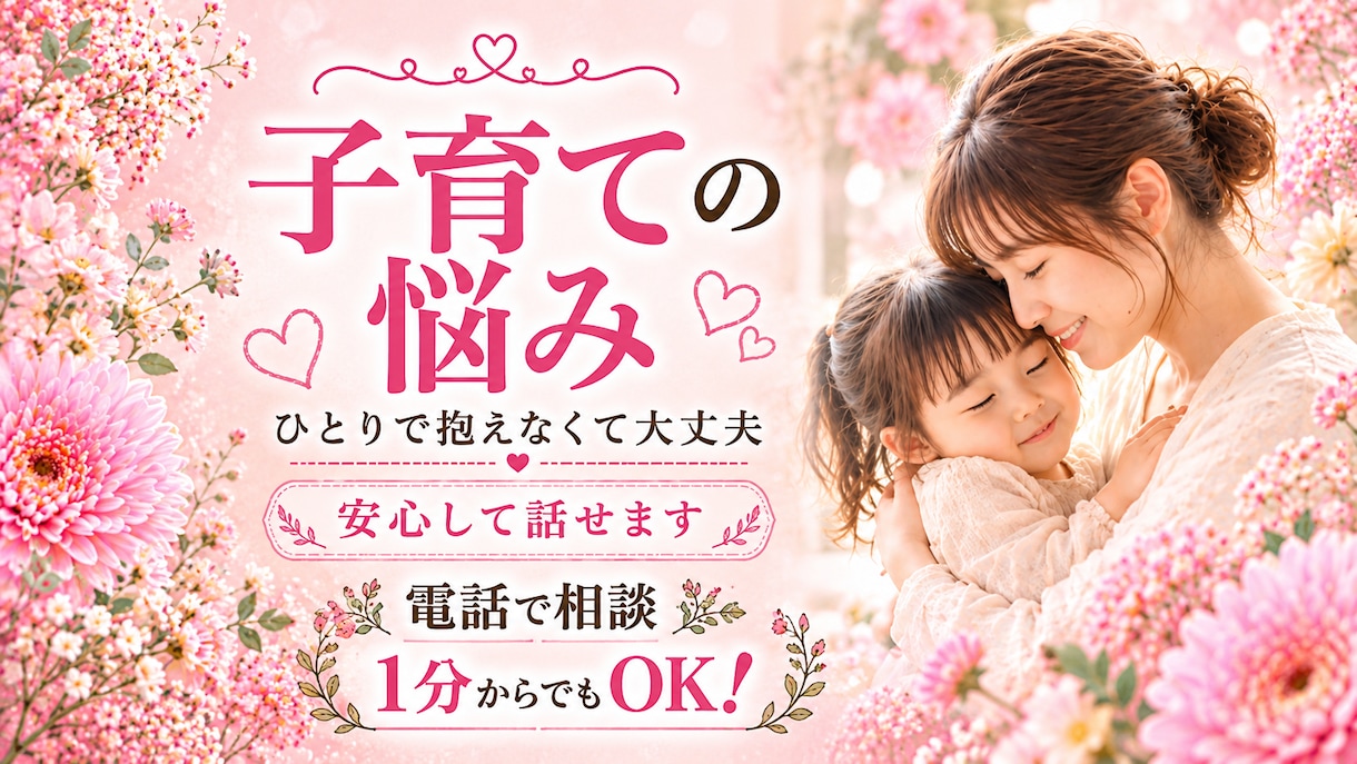 子育ての愚痴や本音をゆっくりお聴きします 子育て経験のある私が、比べてしまう不安もそのままお聴きします イメージ1