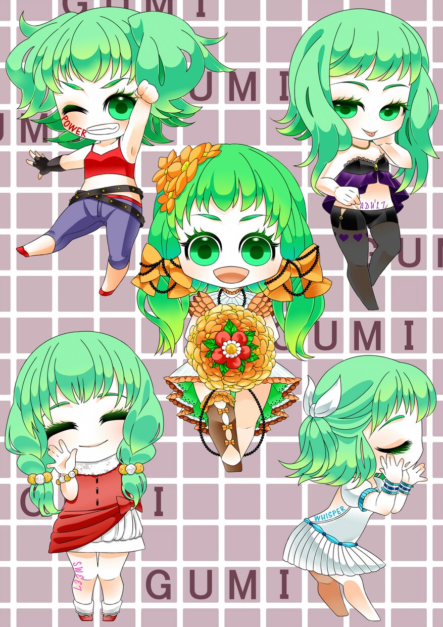 デフォルメ・ミニの全身キャライラストなど作成します スレンダーは鉄板♪ぽっちゃりも魅力がある！どんな体型にも対応 イメージ9