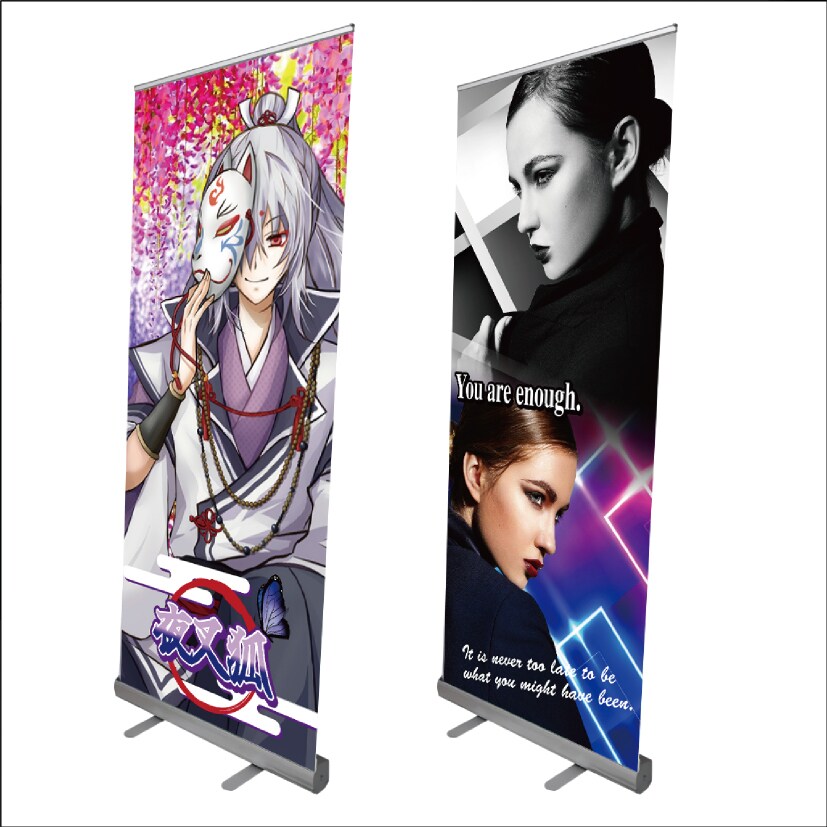 注目を浴びるロールアップバナーのデザイン制作します イベント、展示会、講演会、店舗のPRや推し活に最適です！ イメージ6
