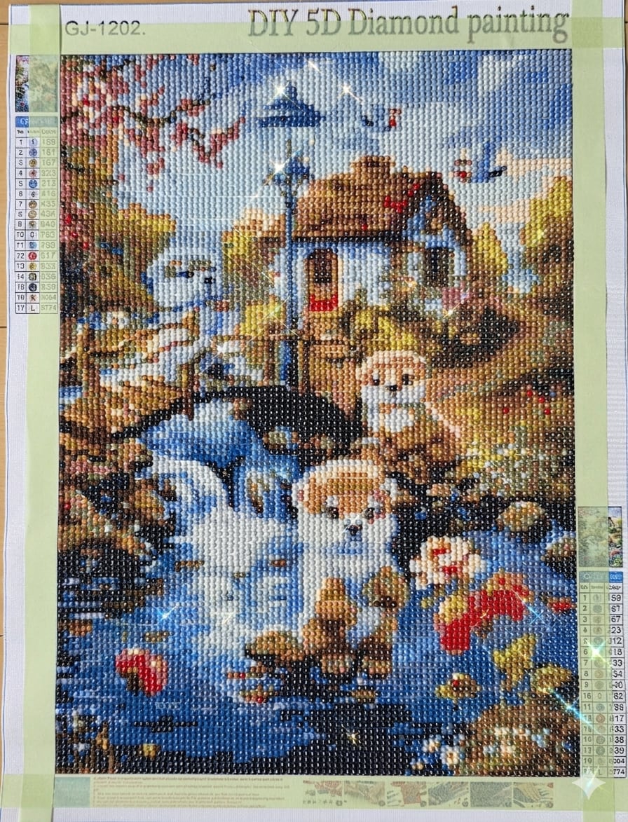 最短で丁寧なダイアモンドアート制作代行を承ります ピンセットで一粒ずつ精密に。隙間のない美しい輝きを届けます イメージ4