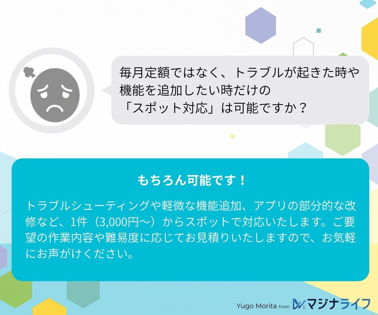 kintone開発・運用改善を時間単位で支援します 見積不要の工数チケット型。設定変更・JS・プラグイン調査まで イメージ3