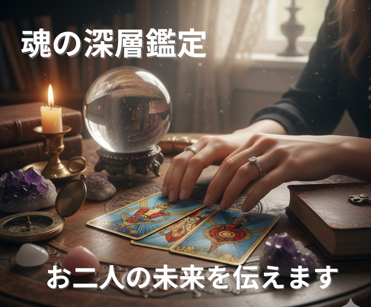 最短24h：魂の深層鑑定。二人の未来を伝えます タロット3枚と海のカードが導く、2千字超の濃密な恋の処方箋 イメージ1