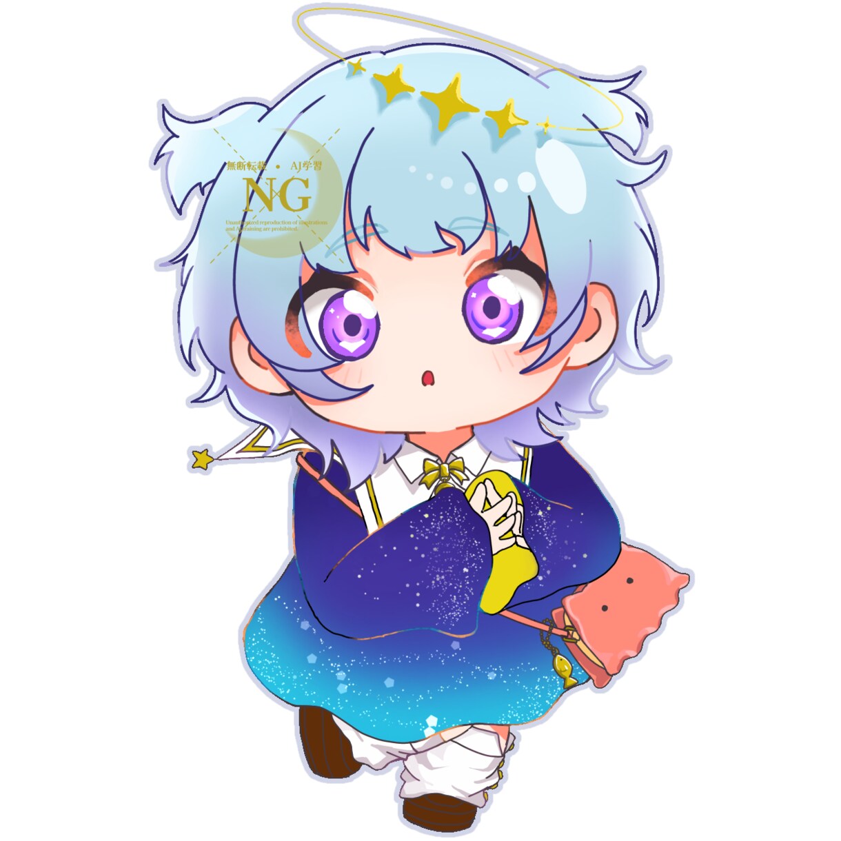SNS活動を彩る可愛いミニキャラ描きます おめめが特徴的なキャラクターSDイラストを描きます！ イメージ1