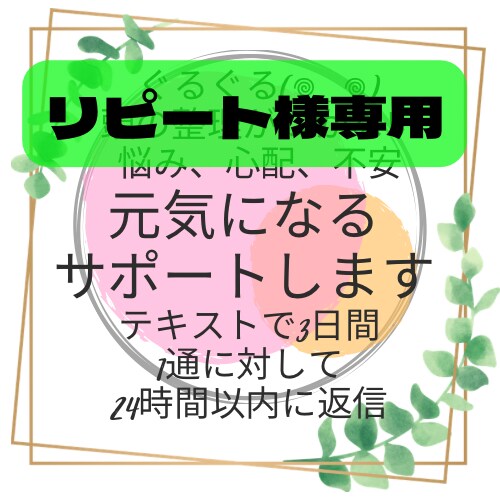 リピート様専用になります ３往復コースご購入頂いた方用です(◍•ᴗ•◍)