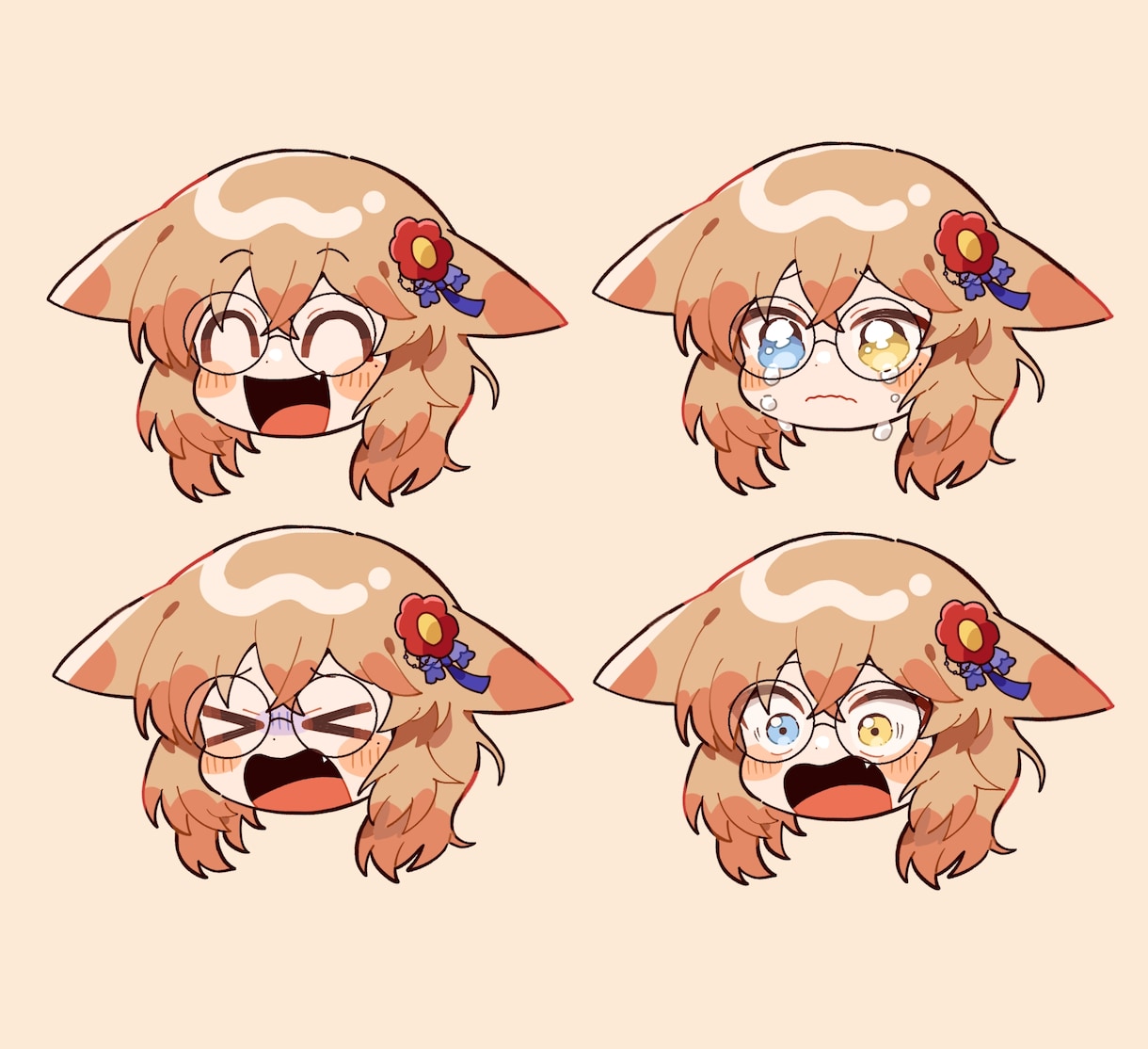 安い☆ポップで元気なデフォルメイラスト制作します 感情大で表情豊かなイラストでパワーを└( 'ω')┘！！！ イメージ2