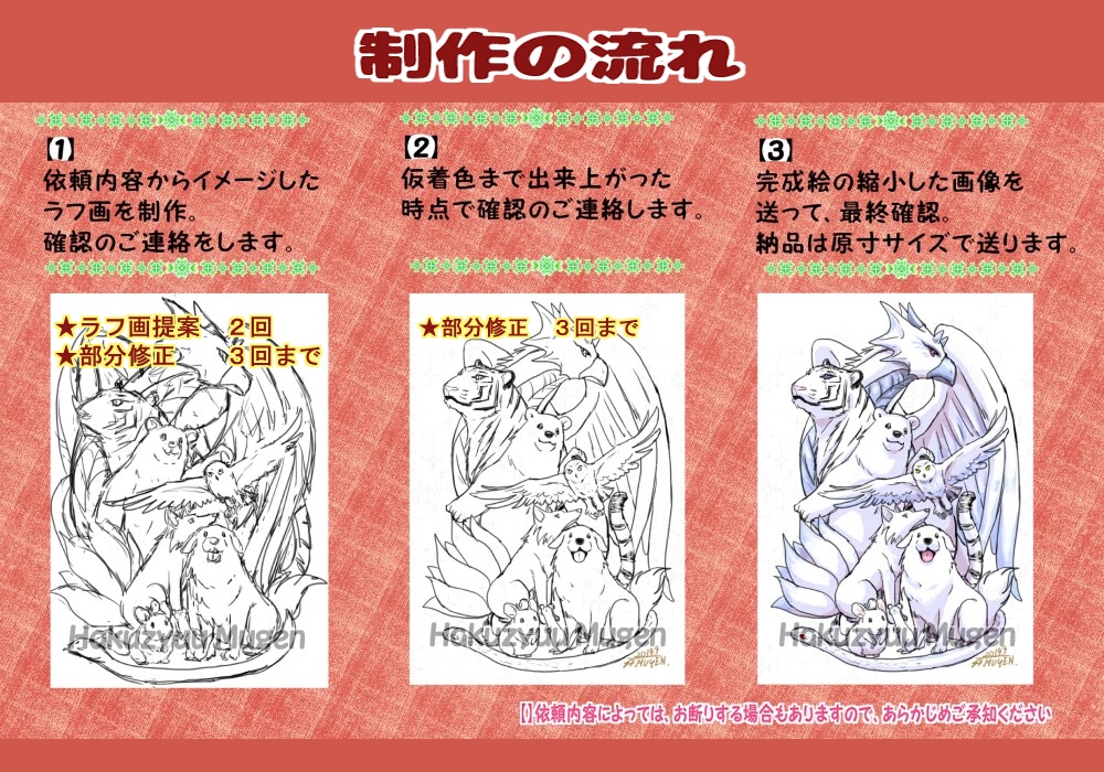 A)イラスト描きます 人物や動物、動画用サムネ素材など描きます♪ イメージ3