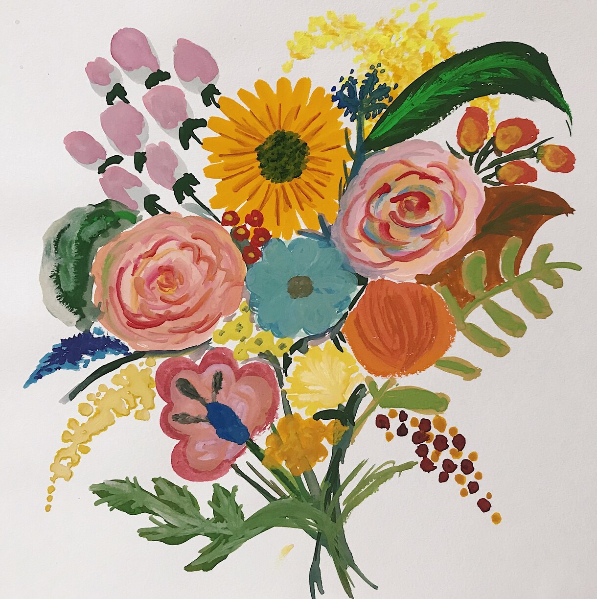 お花の絵描きます 結婚式・お誕生日・プレゼント、お花の絵描きます！ イメージ2