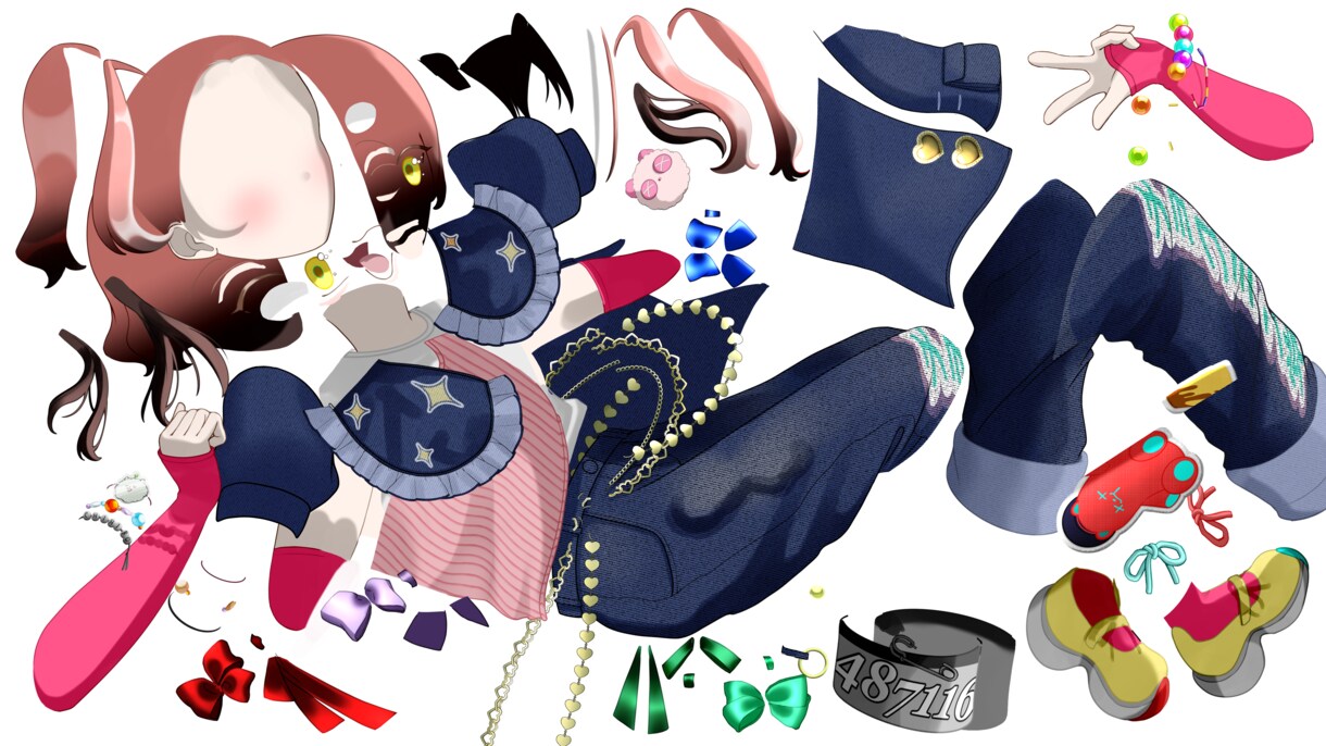 ふわっと甘可愛い二点セットを制作致します ♡SNS使用、商標利用OK！お気軽にお問い合わせください⟡ イメージ9