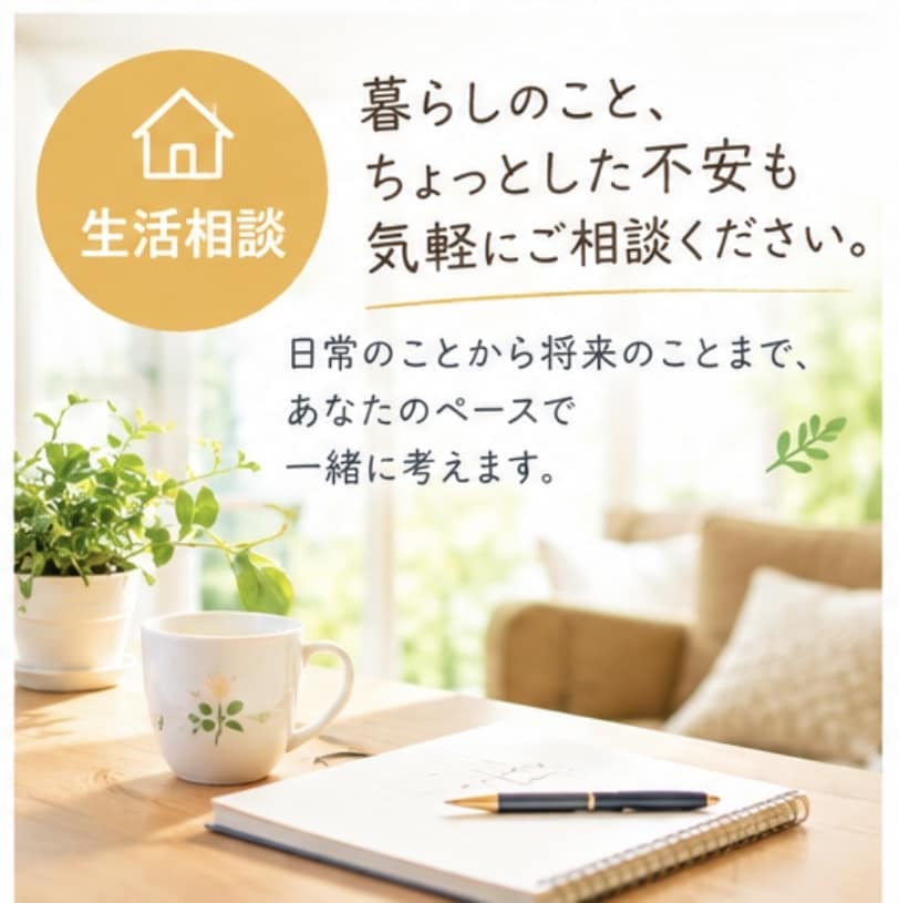 今の悩み不安を整理して次の一歩を一緒に考えます ひとりで悩まないで。一緒に整理して、次の一歩へ イメージ2