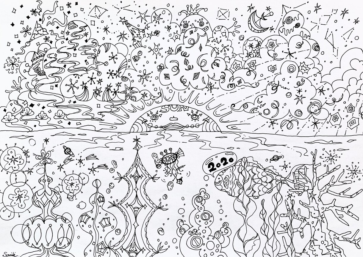 塗り絵用イラスト描きます シニアから子どもまで楽しめる塗り絵イラストです！ イメージ2