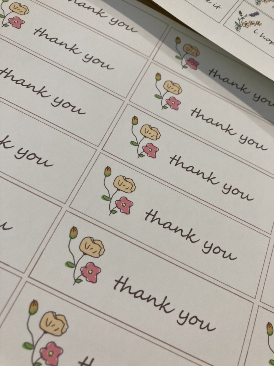 お店のオリジナルシールを作ります オリジナルthank youシールのデザインを制作いたします イメージ6