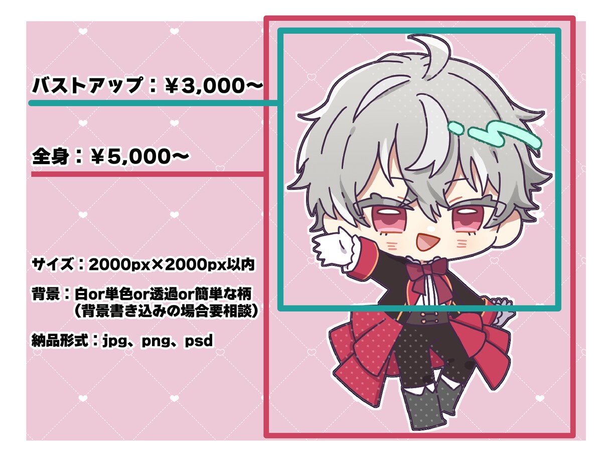 商用利用可☆かわいいミニキャライラスト描きます グッズや配信、動画などマルチにお使いいただけます！ イメージ2