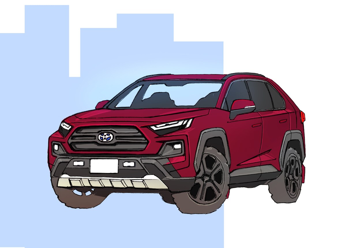 車イラスト、アイコン描きます ラフで可愛らしい自動車イラストです。 イメージ7