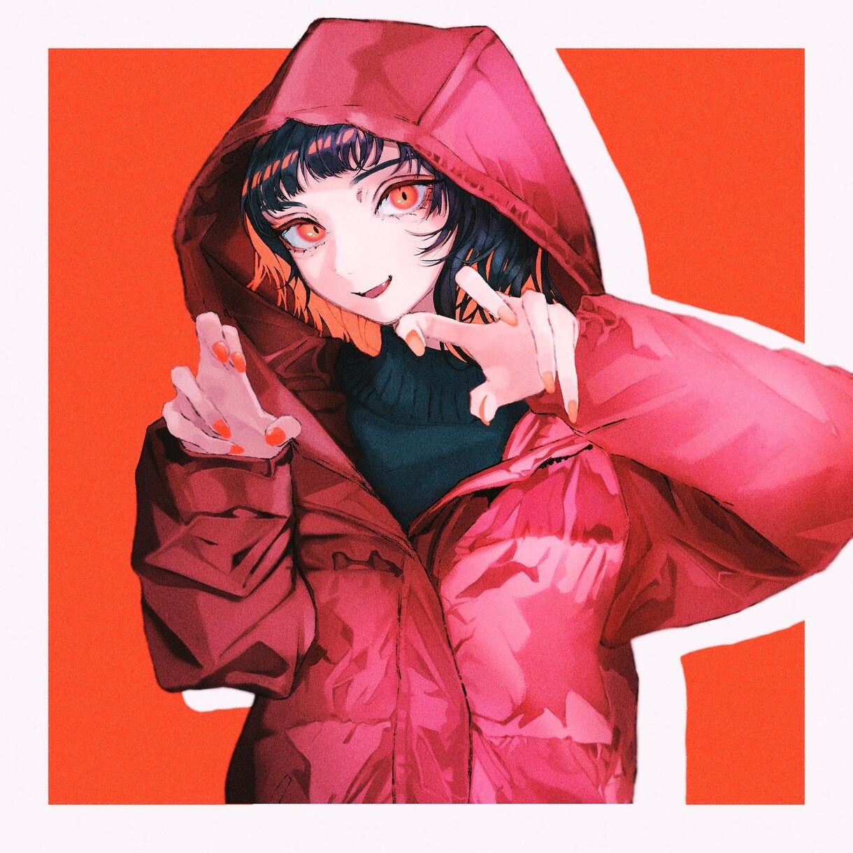 エモい女の子のイラストを描きます アイコンやジャケットイラスト、MVの一枚絵などに!! イメージ5