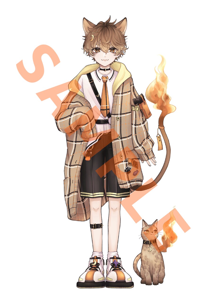 美麗なVtuber等の立ち絵(全身)を作成します 流行を取り入れつつご希望にそった拘りの立ち絵を作成致します！ イメージ7
