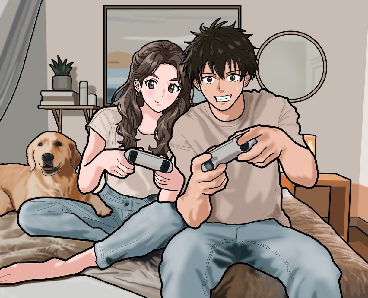 物語性のある背景付きイラストを制作します 丁寧なヒアリングで理想を形にします！ イメージ10