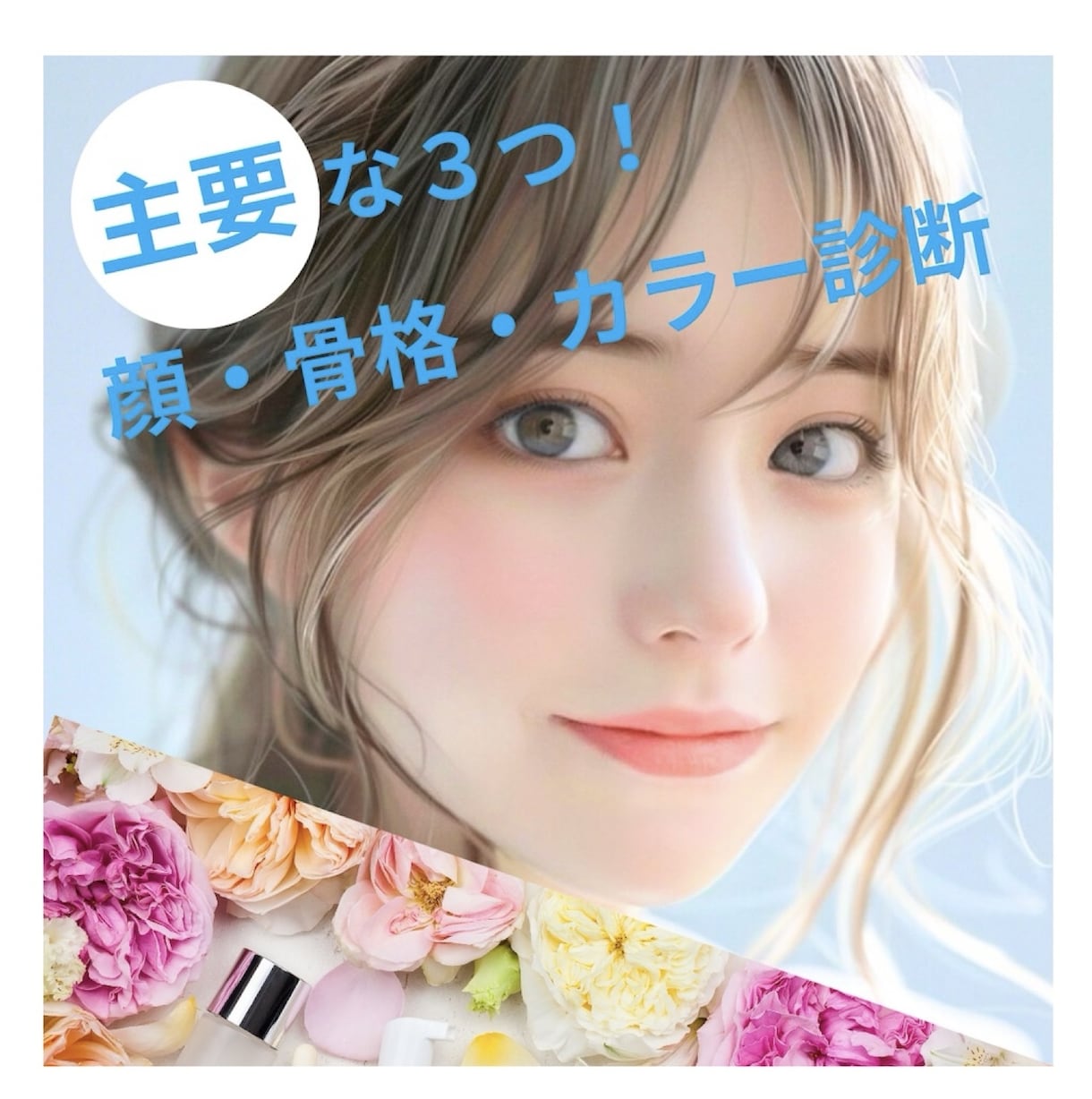 顔タイプ❌骨格❌カラー診断 現役プロが診断します 似合うを徹底解析!全診断が分かるボリューム満載特別プラン イメージ1