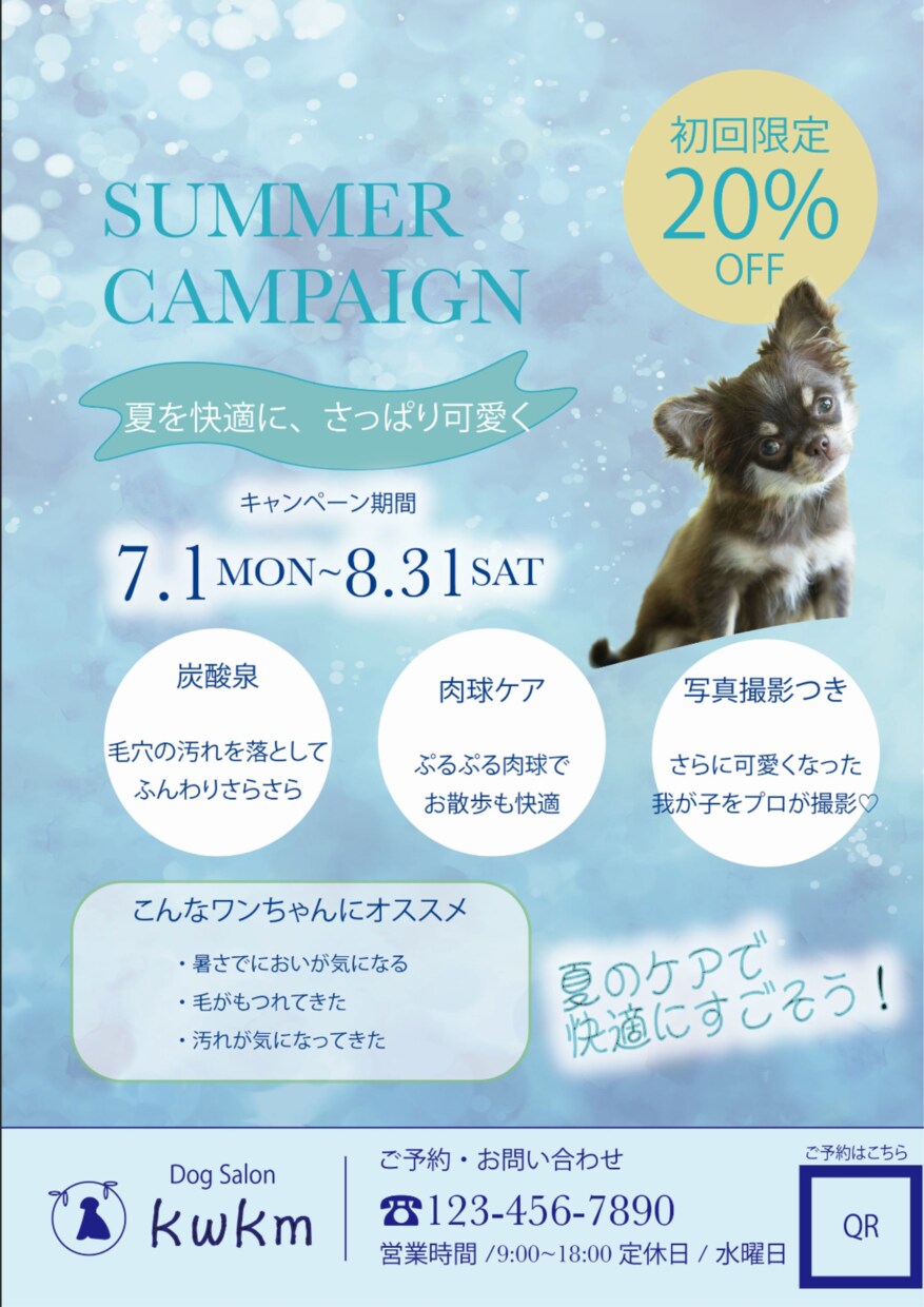 ペットタクシー、サロン等のチラシをお作りします ペット関連の新規開店のお手伝いさせてください！ イメージ2