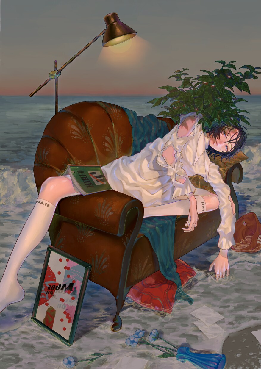 アンニュイな表情が魅力的なイラスト制作します あなたの大切なOCキャラ、私の世界観で表現します イメージ5