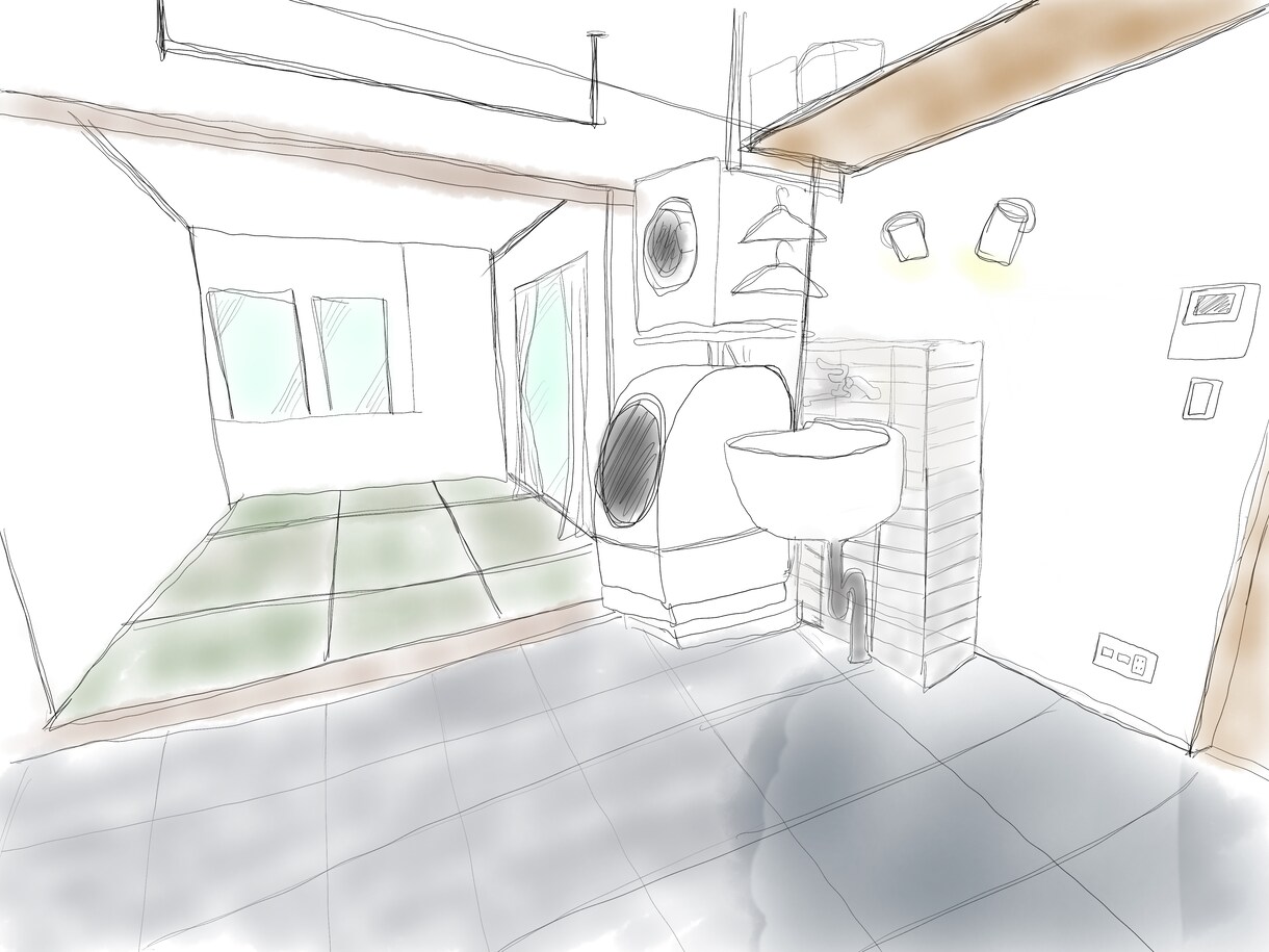 戸建てマンション間取り図手書き風にトレースします おしゃれなタッチでやわらかい雰囲気でわかりやすく★ イメージ6