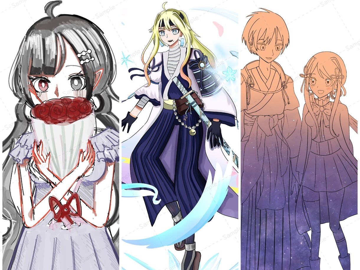 イラストをお描きします 書き込み、厚塗りなど様々な描き方でイラストをお描きします。 イメージ2