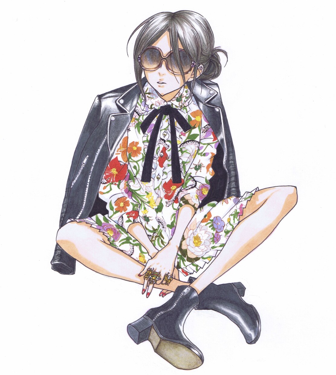 SNSアイコン、イラストをお描き致します おしゃれ・ファッション好きな方におすすめ☆☆ イメージ1