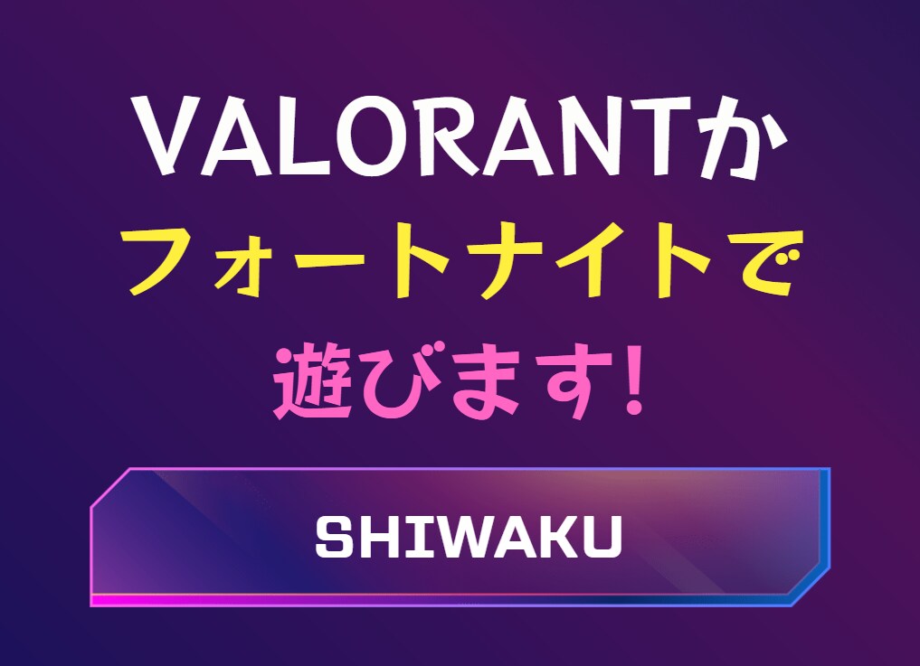 VALORANTかフォートナイトで遊びます どちらも5年ほどやってます。強さよりも楽しさ重視です。 イメージ1