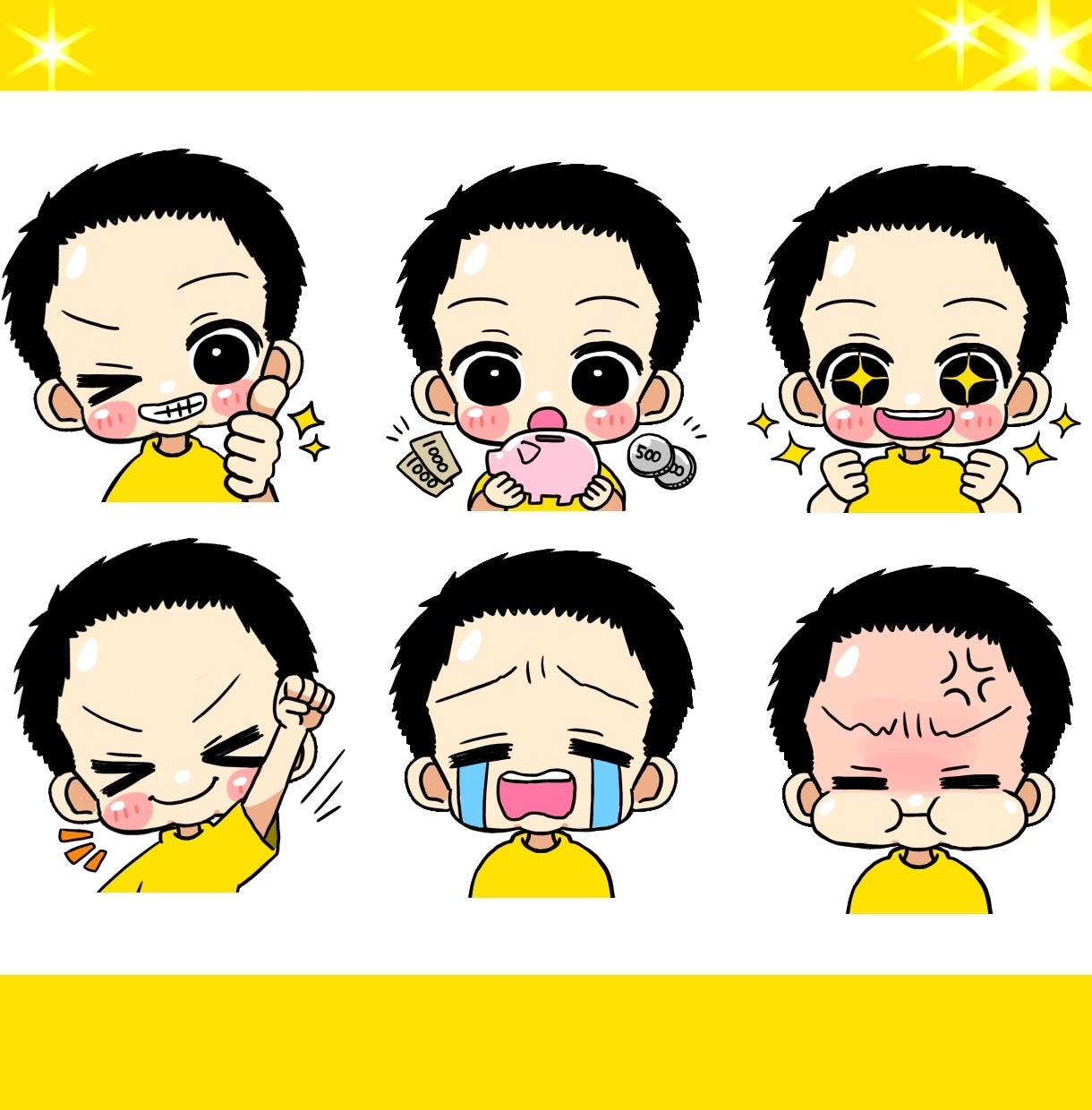 コミカルな表情アイコン・キャラクター作成します 似顔絵・動物OK！ブログやインスタにも！素材にも！ イメージ6