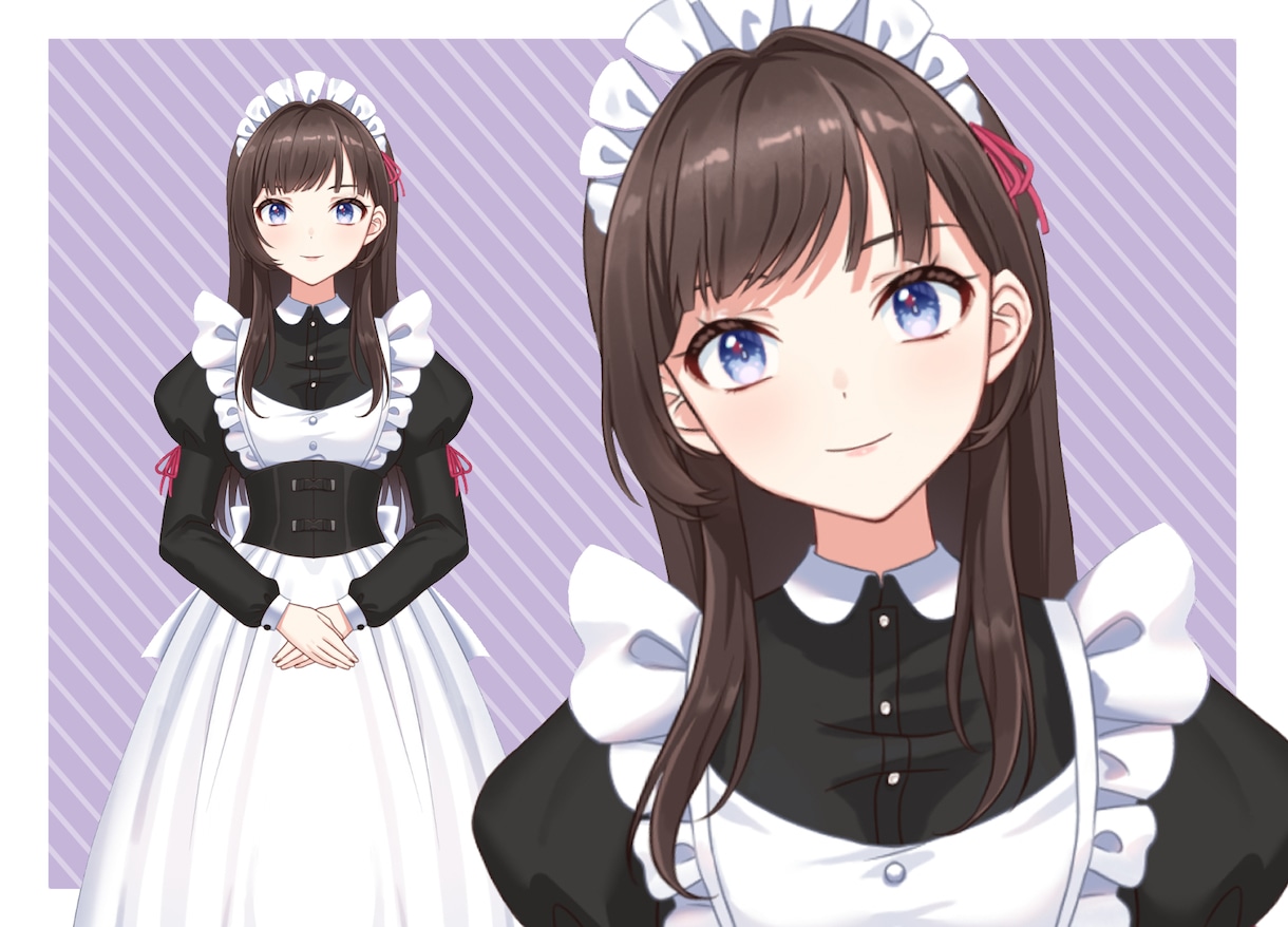 Live2D用のパーツ分け原画制作します キャラデザから立ち絵まで丁寧に制作します イメージ1