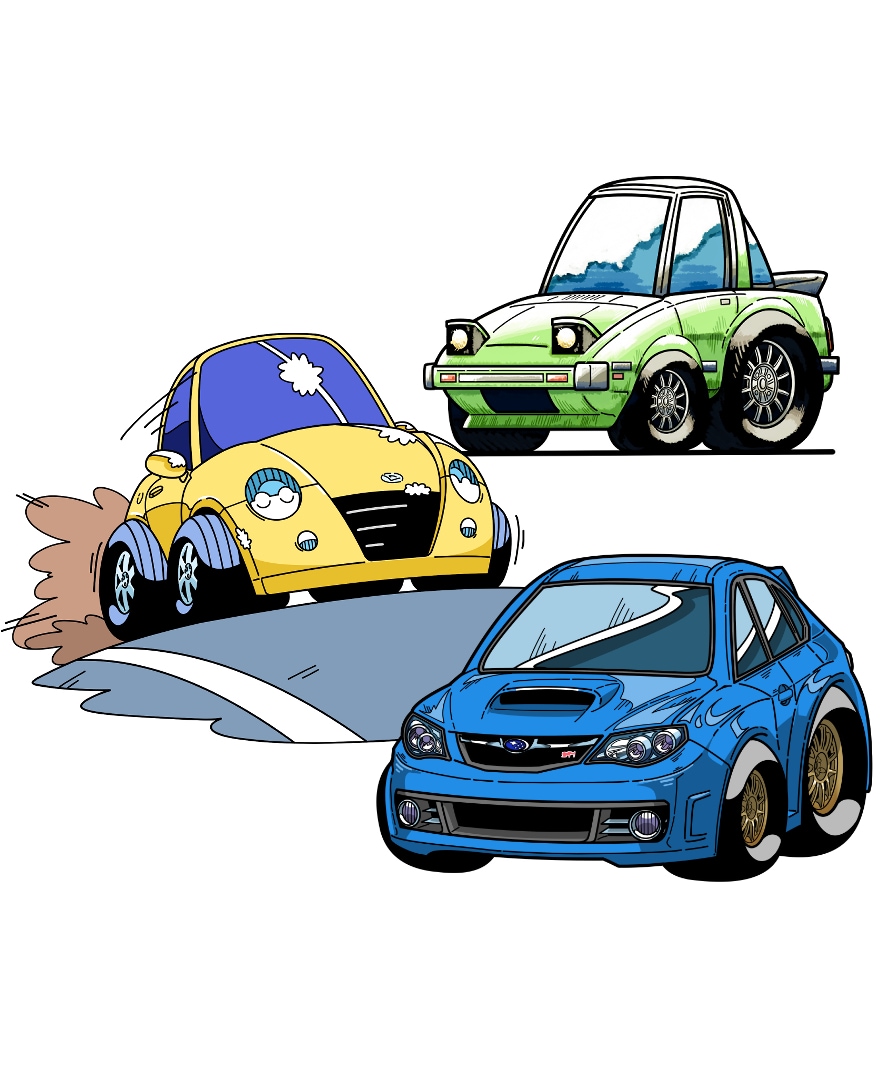 キュートな車のイラスト描きます アイコンや名刺、ちょっとした挿絵等に是非! イメージ9