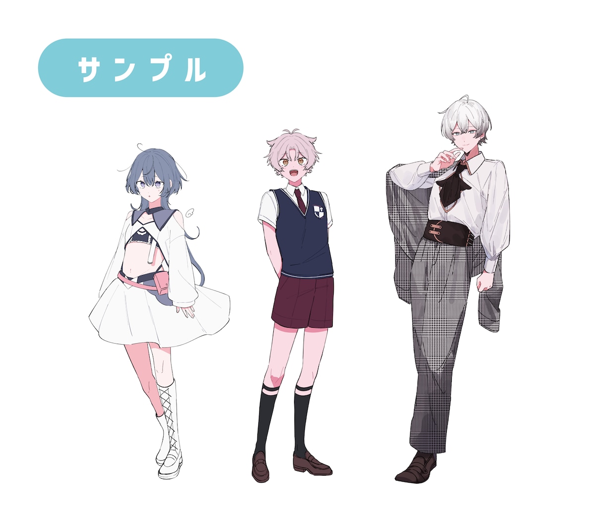 商用利用〇/キャライラスト作成します アイコン、グッズなどに使えるキャライラストを作成します。 イメージ6